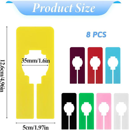 Closet Rack Dividers, 8 Colors Closet Dividers for Hanging, Clothing Plastic Rack Size Dividers Rectangular Reusable Closet Separators Closet Labels dividers Closet Clothes Dividers(Colorful)