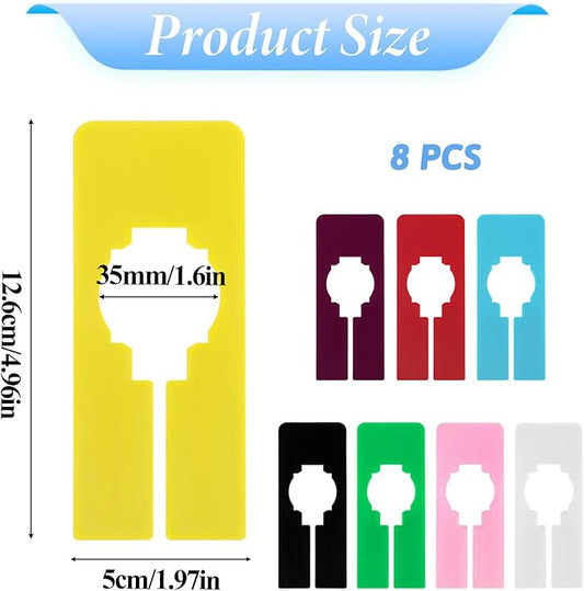 Closet Rack Dividers, 8 Colors Closet Dividers for Hanging, Clothing Plastic Rack Size Dividers Rectangular Reusable Closet Separators Closet Labels dividers Closet Clothes Dividers(Colorful)