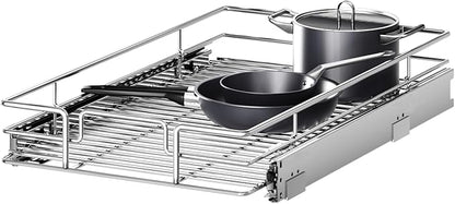 Pull Out Cabinet Organizer 10½" W x 18" D, Heavy Duty Cabinet Pull Out Shelves, Slide Out Drawers Organization for Kitchen Cabinets Bathroom
