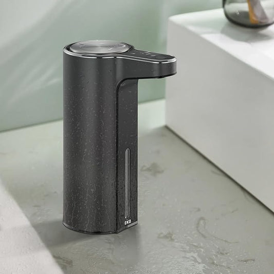EKO Aroma Touchless Automatic Soap Dispenser for Bathroom and Kitchen, Liquid Hand Soap Dispenser, Water-Resistant and Rechargeable, 9 fl oz (Dark Grey)