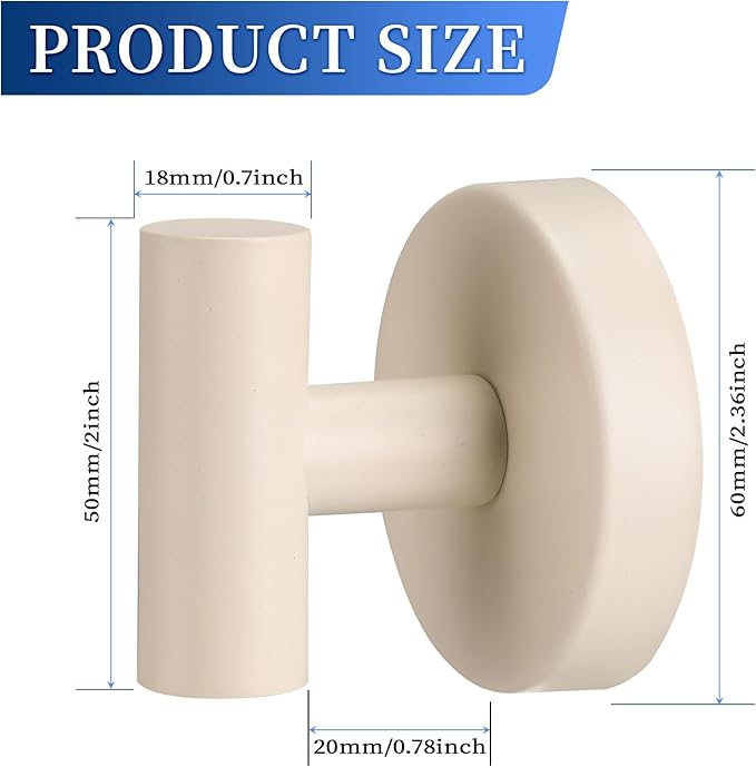warlve Heavy Duty Reusable Suction Cup Hooks for Shower - No Drill Bathroom/Glass/Mirror/Tiles & Metal Surfaces,and Smooth Non-Porous Surfaces for Towels, Robes, Loofahs (4, Milk White)