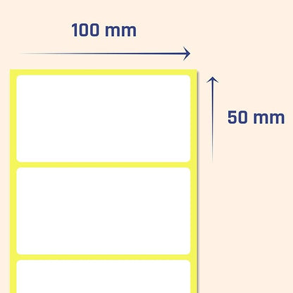 200 Pack, 4" x 2", Labels Stickers for Storage Bins - Matte White