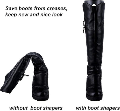 Ruisita 6 Pack (3 Pairs) Reusable Boots Tall Support Boot Shapers Form Inserts for Preventing Bending and Creasing