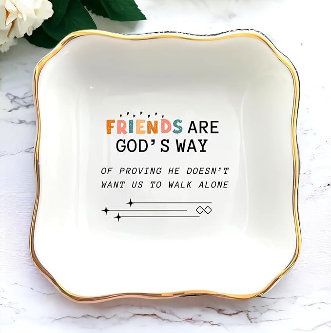 HatafaFurni Wedding Day Gift for Mom, Mother of Groom, Father of Groom, Sister and Sister in law, Aunt ; Ring Dish, Jewelry Dish on the Wedding, Birthday, Christmas (Friend Gifts)