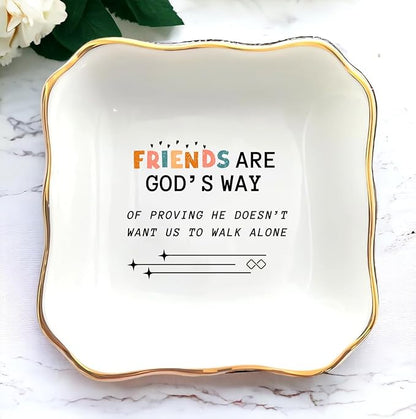 HatafaFurni Wedding Day Gift for Mom, Mother of Groom, Father of Groom, Sister and Sister in law, Aunt ; Ring Dish, Jewelry Dish on the Wedding, Birthday, Christmas (Friend Gifts)