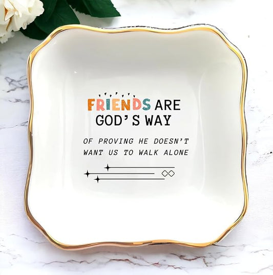 HatafaFurni Wedding Day Gift for Mom, Mother of Groom, Father of Groom, Sister and Sister in law, Aunt ; Ring Dish, Jewelry Dish on the Wedding, Birthday, Christmas (Friend Gifts)
