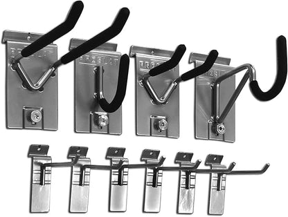 Proslat 33006 Mini Bundle with Slat Wall Panels and Mini Hook Kit, White