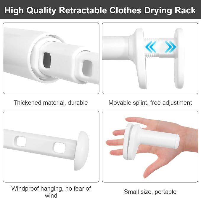 Over The Door Drying Rack, Foldable Travel Clothes Rack, Wall Mounted Laundry Rack Drying Rack for Dorms, Hotels, RVs & Apartments，Cheap and Practical Clothes Rack
