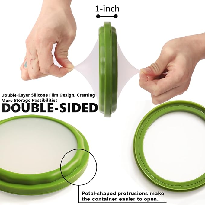 Lovfult Onion Storage and Avocado Saver - 4-Piece Set Silicone Fruit Storage Box, Multifunctional and Perfect for Lemons, Cheese, Tomatoes, Potatoes, Garlic