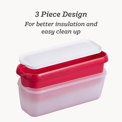 Starpack 'Inside Scoop' Ice-Cream Storage Container for Freezer (2 Pcs) - 1.5 Quart Ice Cream Containers for Homemade Ice Creams - Reusable Dessert Containers with Lids - Leak-Free Lids (Silicone)