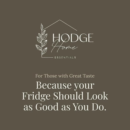 Hodge Home Essentials 5-Piece Drink Organizer for Fridge – Spring-Loaded Rolling Can & Bottle Holder – Kitchen Storage for Soda, Water, Baby Bottles – Sliding Beverage Dispenser (Black)
