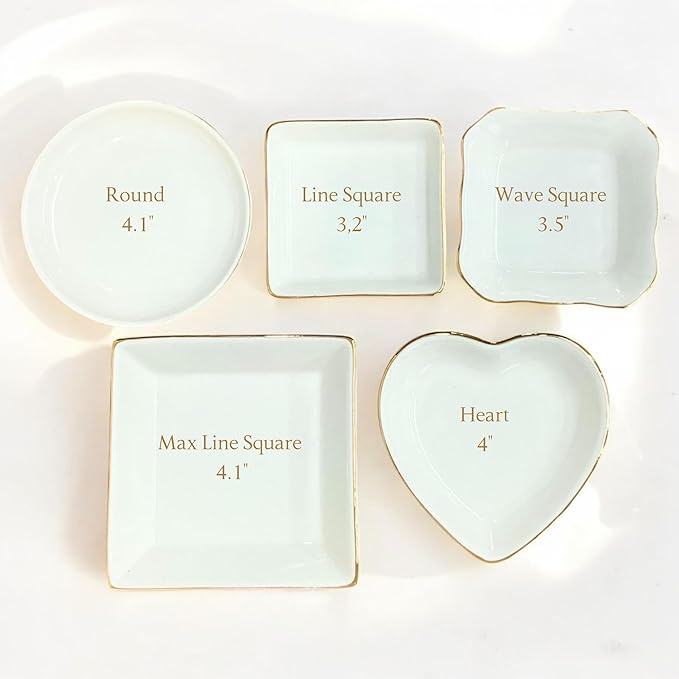 Handwritten Note Ring Dish, White Ceramic Jewelry Dish, Design Your Own Text Ring Dish, Personalized Trinket Dish, Bridesmaid Gift, Script Dish Engagement Gift, Created from Your Handwriting Sample