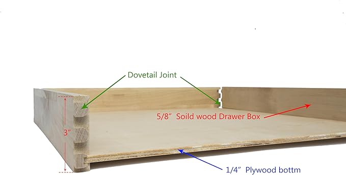 COUVER DIY Non-Assembled Birch Wood, Pull-Out Cabinet Organizers, Under Sink Organizers for Bathroom & Kitchen, Cabinet Slide-Out Organizers and Storage, Soft Closed Rail, 18 inch