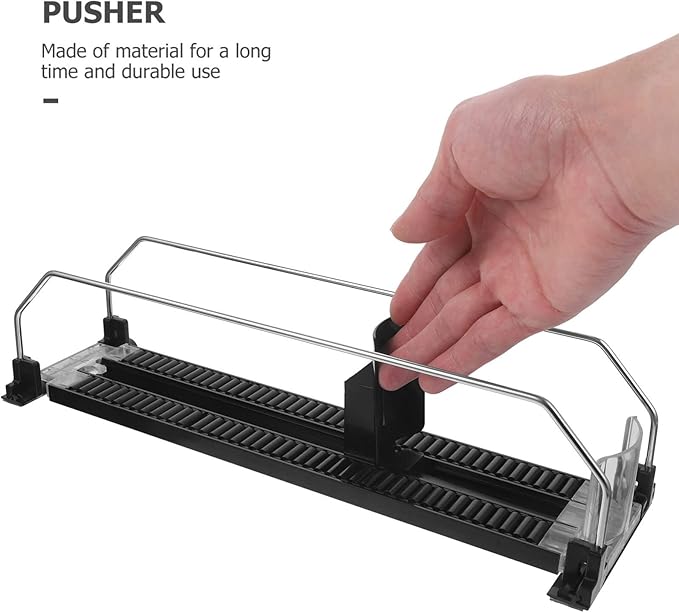 VILLCASE Beverage Thruster Drink Pusher for Refrigerator Automatic Shelf Replenishment Sliding System for 12Oz and 16Oz Cans Kitchen Pantry Display Organizer
