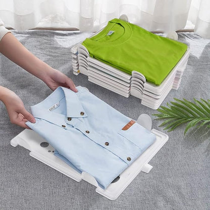 Accenter Tshirt Organizer for Clothes Storage, Stackable Closet Organizer with Easy Access, Shirt Folder Board, Sturdy and Durable, Clothes Folder 10-Pack