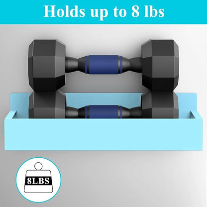 6 Pack Magnetic Spice Storage Rack Organizer for Refrigerator and Oven, Blue Fridge Organizers and Storage