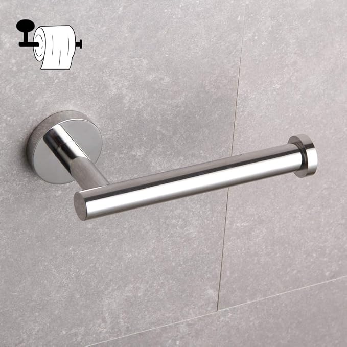 GERZ SUS 304 Stainless Steel Toilet Paper Roll Holder Paper Towel Dispenser Tissue Hanger Wall Mounted Polished Chrome