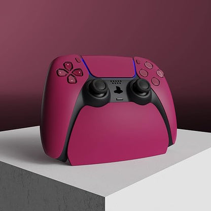 PlayVital Cosmic Red Controller Display Stand for ps5, Gamepad Accessories Desk Holder for ps5 Controller with Rubber Pads