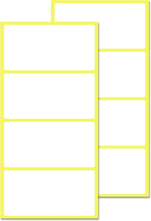 4" x 2", Labels Stickers for Storage Bins - Matte White (800 Pack)