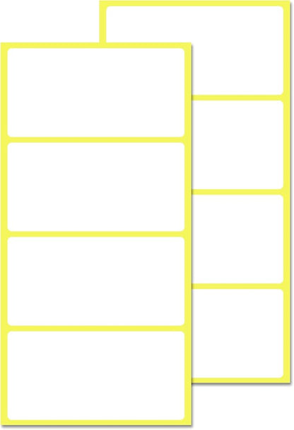 200 Pack, 4" x 2", Labels Stickers for Storage Bins - Matte White