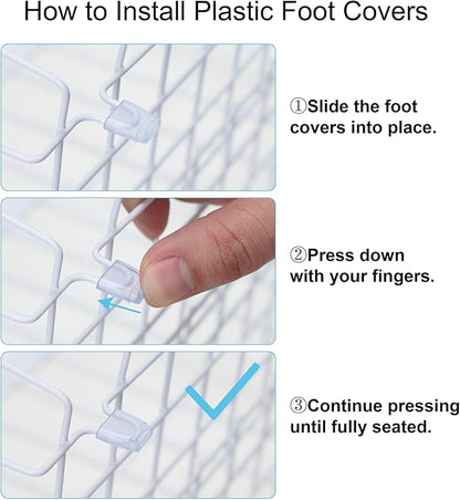 iSPECLE Freezer Organizer Bins - 3 Pack Adjustable Chest Freezer Organizer Bins for 5 to 9 Cu.Ft Deep Freezer, Extra Large & Easy Organize Basket Store More, Stackable No Wasted Space, White