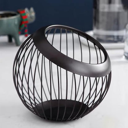 Charmount Coffee Pod Holder, Large Capacity K Cup Holder and Espresso Pod Holder, Coffee Pod Organizer for Keurig K-Cup Storage and Espresso Capsule Holder, Coffee Bar Accessory, Fruit Basket (Brown)