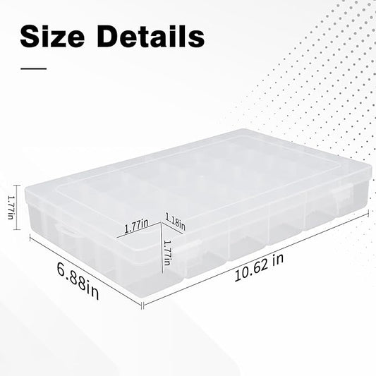 OALCQ 36 Grids Bead Organizer Box Tackle Box Organizers and Storage Rock Collection Boxes Plastic Organizer Boxes