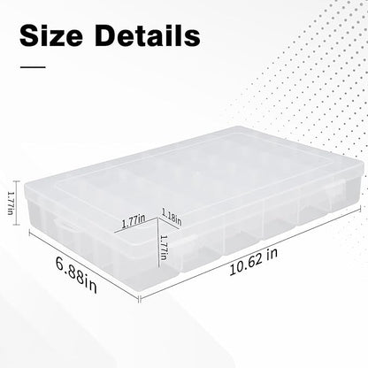 OALCQ 24 Grids 36 Grids 2 Pcs Bead Organizer Box Tackle Box Organizers and Storage Rock Collection Storage Boxes