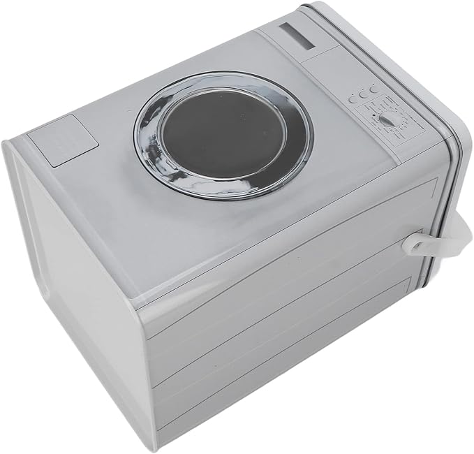 Laundry Detergent Powder Storage Box, Portable Cute Tapes Stationery Socks Container Organizer with Handle