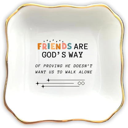 HatafaFurni Wedding Day Gift for Mom, Mother of Groom, Father of Groom, Sister and Sister in law, Aunt ; Ring Dish, Jewelry Dish on the Wedding, Birthday, Christmas (Friend Gifts)