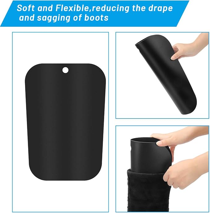 AHIER Boot Shapers - 12 Sheets for Tall Boots, 3 Sizes - 12/14/16in, Stand Up Inserts (6 Pairs)