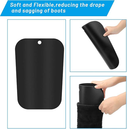 AHIER Boot Shapers - 12 Sheets for Tall Boots, 3 Sizes - 12/14/16in, Stand Up Inserts (6 Pairs)