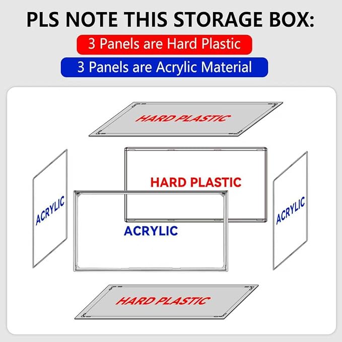 EZJOB 8 Pack Clear Shoe Boxes Shoe Organizer for Closet Size 12 Transparent Sneaker Display Case Stackable Storage Cubbies Grow Box with Magnetic Lid