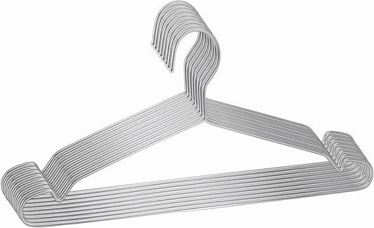gofuch Wire Coat Hangers 10 Pack Strong Heavy Duty Stainless Steel Metal Coat Hangers Ultra Thin Space Saving Clothes Hangers 16.5 Inch