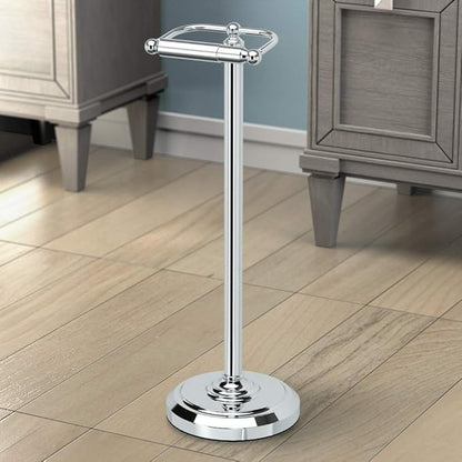 Gatco 1436C Pedestal Toilet Paper Holder, Chrome Large, 22" H