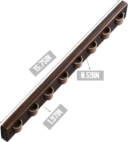 KELEQUI ZAP Gifts for Men Sunglass Organizer Wall Mounted Sunglasses Rack Wood Sun Glasses Holder for Multiple Glasses Hanger Storage Unique Birthday Gifts for Husband Dad