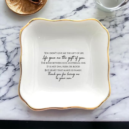 BAT TRANG Ceramic Jewelry Tray, Mother Of The Groom Gifts From Bride, Mom Ring Dish, To Mom From Bride, Mother Of Groom Gift, Mother In Law Gifts, Stepmother Gifts From Daughter