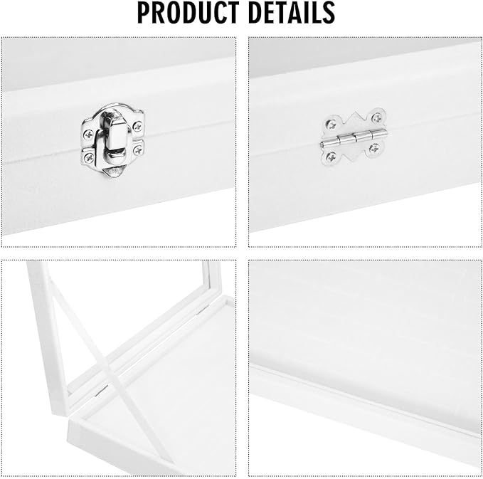 Rings Organizer Tray 100 Slot Velvet Ring Earring Storage Box TranSparent Cover Jewelry Store Ring Display Box Jewelry Display Cabinet for Girl Wife Mother