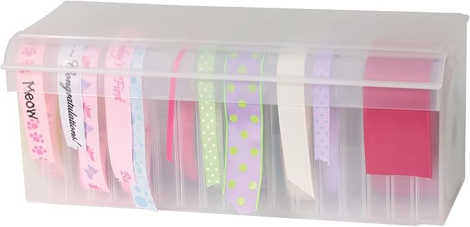 Craft Mates Bead Organizer and Plastic Storage Containers for Crafts, Buttons, Pins and More, 18 Removable Compartments, BPA Free