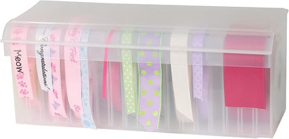 Craft Mates Bead Organizer and Plastic Storage Containers for Crafts, Buttons, Pins and More, 18 Removable Compartments, BPA Free