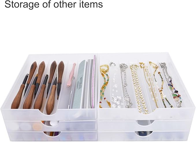 Craft Organizers and Storage, Pencil, Crayon, Marker, Pen Organizer, Pen Holder, Pen Tray Storage with Gel Pens, Fountain Pens, Chalk for Office, Art & Craft Room - 8Pack