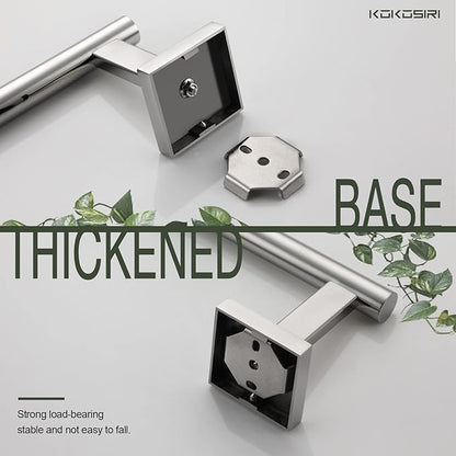 KOKOSIRI Toilet Paper Holder for Bathroom Toilet Roll Holder Hold Mega Rolls Polished Chrome Stainless Steel B2005CH