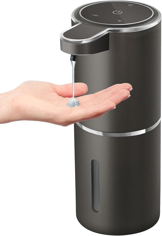 Gotofine Automatic Liquid Soap Dispenser,4-Level Adjustable, Wall Mount,USB Rechargeable,12.8oz/ 380ml,Touchless Hand & Dish Soap Dispenser for Bathroom, Kitchen,Hotel, Restaurant
