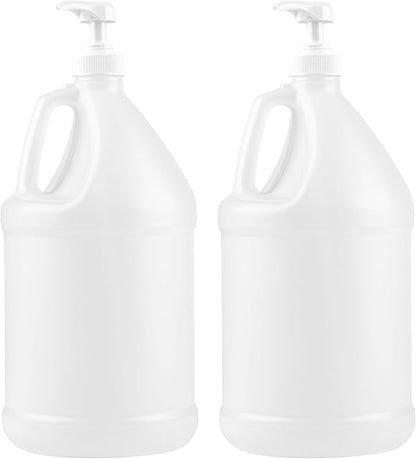 kitchentoolz 1 Gallon Jug with Pump - Plastic, Pack of 2