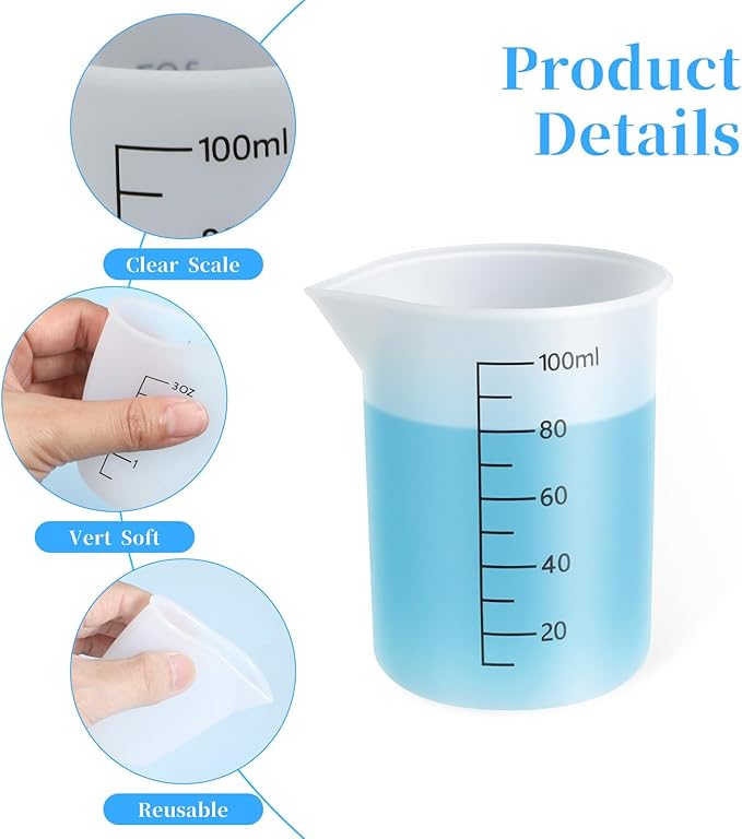 2pcs Silicone Laundry Detergent Measuring Cup Laundry Measuring Cup, Double-Sided Scale Silicone Dispenser Cups Reusable for Liquid Flexible Washable Liquid Detergent Cups for Home Dormitory Hotel