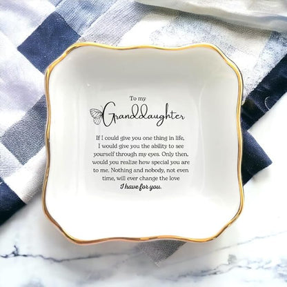 Granddaughter Gift, Ring Dish, Gift for Granddaughter, Granddaughter Birthday Gift, Granddaughter Wedding Day Gift, Gift from Grandma, Granddaughter Present, to My Granddaughter