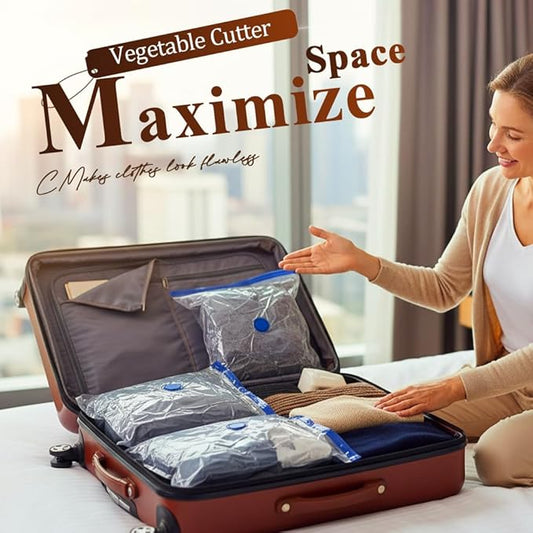 10 Pack Vacuum Storage Bags with Electric Pump, Vacuum Seal Bags for Clothes and Travel, Compression for Comforters and Blankets, Sealer Clothes Storage, with Electric Pump (50 * 70cm)