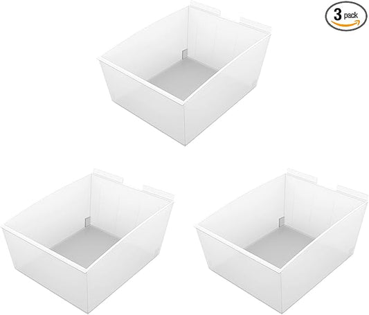 Proslat 3230 Probin Storage Bin Designed for PVC Slatwall, Large, 3-Pack