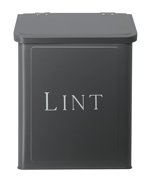 Magnetic Lint Bin, 2.5L Capacity, Stormy Gray, Wall Mounted, Satisfaction Guarantee