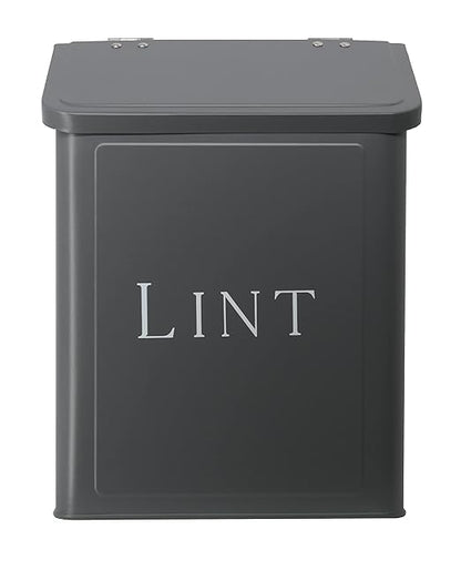Magnetic Lint Bin, 2.5L Capacity, Stormy Gray, Wall Mounted, Satisfaction Guarantee